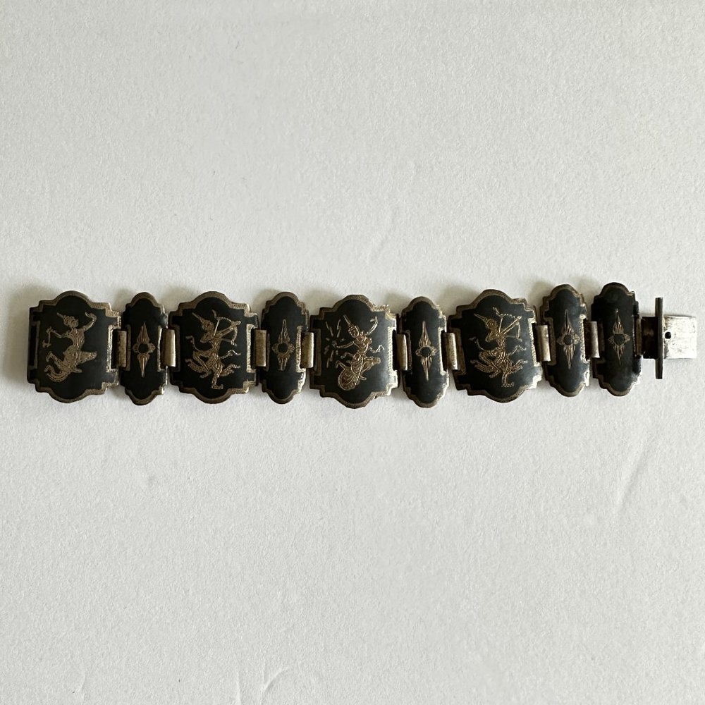 Vintage Thai Sterling Silver Bracelet 1 oz